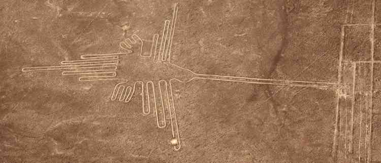 Das Original: Linien in der Nazca-Wüste.