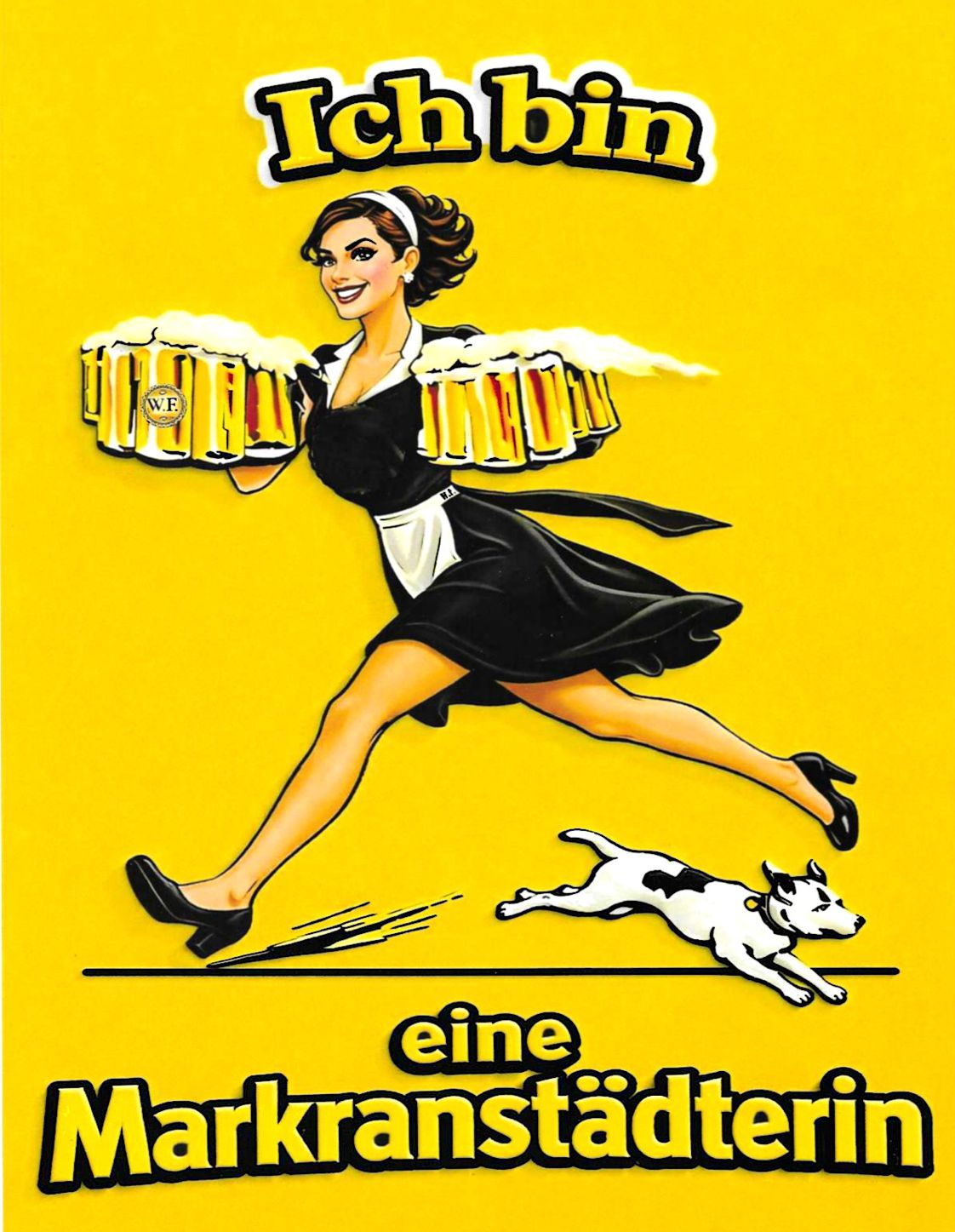 Da spannt sich der Zwickel, wenn diese fesche Markranstädterin nicht nur Bier, sondern jede Menge gute Laune bringt.