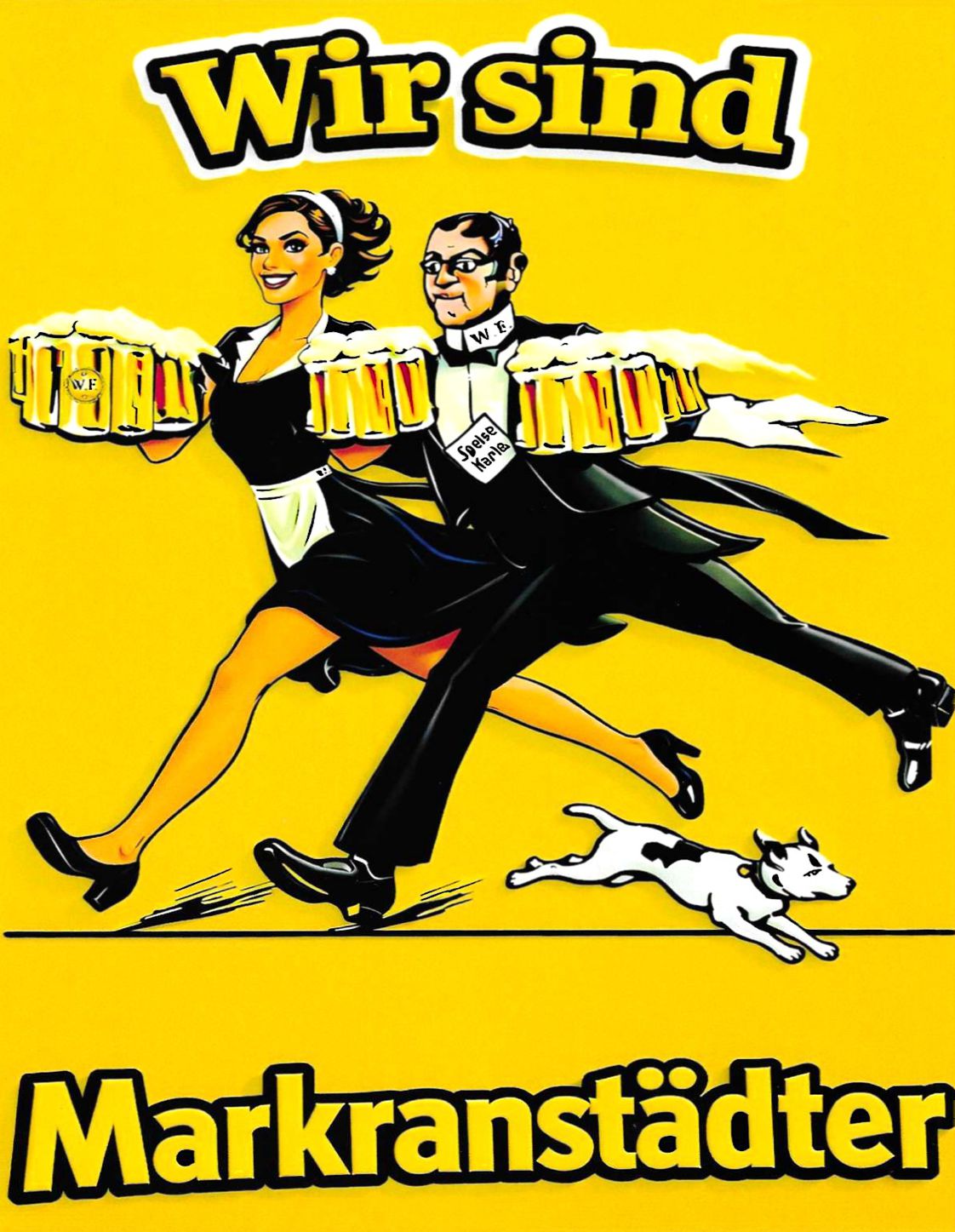 So geht Sächsisch! Während in München ein vorbestrafter Steuerhinterzieher für das "mia san mia" herhalten muss, wird das Wir-Gefühl in Markranstädt von einem Paar verkörpert, das sein Geld mit ehrlicher Kellnerarbeit verdient.