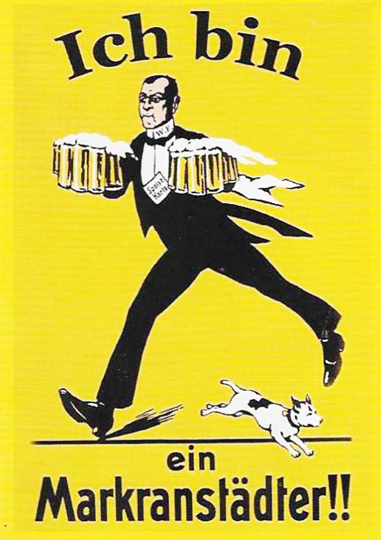 Nachdem John F. Kennedy den Markanstädter Slogan im Juni 1963 für seinen Berlin-Besuch geklaut hatte, kehrte der Spruch nun wieder in seine Heimatstadt zurück.