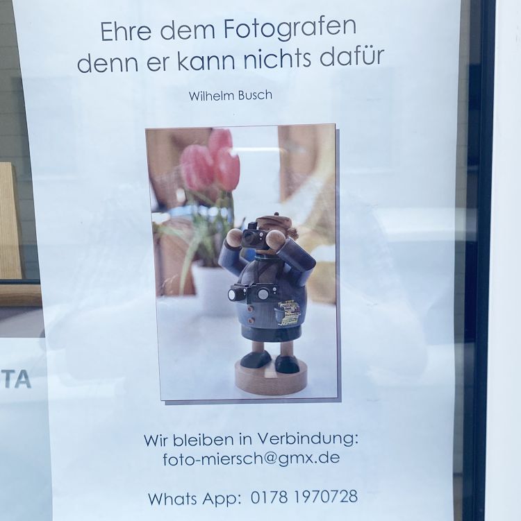 Oder wie die Fotografen sagen: "Vermieter lacht - Blende acht":