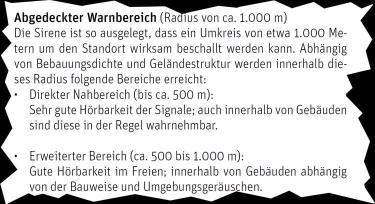 Mit lächerlichen 1.000 Metern kann so eine Sprechsirene nicht mal annähernd mit der Reichweite von Fotos oder Videos in den sozialen Netzwerken mithalten.